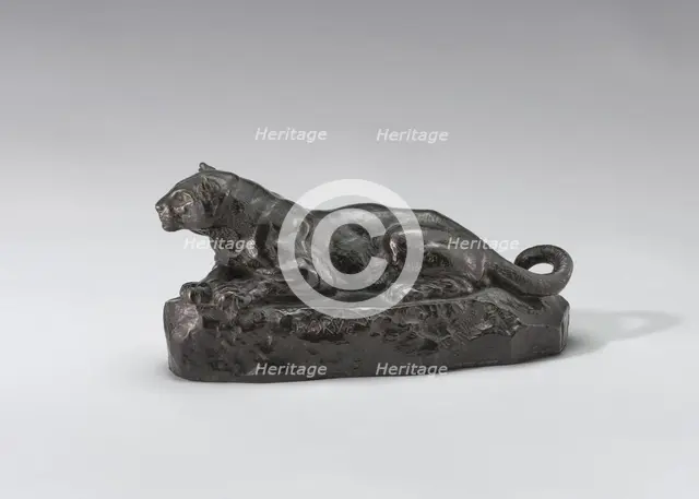 Panther of Tunis, model n.d., cast c. 1860/1873. Creator: Antoine-Louis Barye.