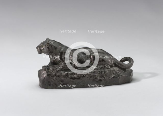 Panther of Tunis, model n.d., cast c. 1860/1873. Creator: Antoine-Louis Barye.
