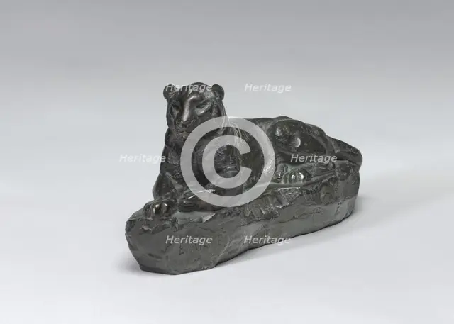 Panther of India, model n.d., cast c. 1860/1873. Creator: Antoine-Louis Barye.