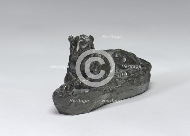 Panther of India, model n.d., cast c. 1860/1873. Creator: Antoine-Louis Barye.
