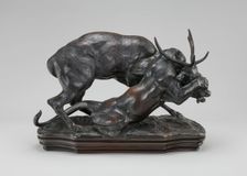 Panther Seizing a Stag, n.d.. Creator: Antoine-Louis Barye