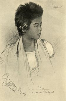 Päo - teenage girl, Bangkok, 1898. Creator: Christian Wilhelm Allers