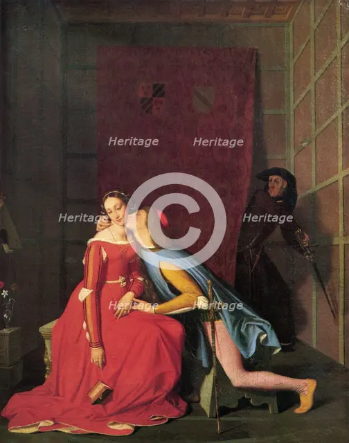 'Paolo and Francesca', 1819.  Artist: Jean-Auguste-Dominique Ingres