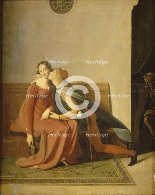Paolo and Francesca. Artist: Ingres, Jean Auguste Dominique (1780-1867)