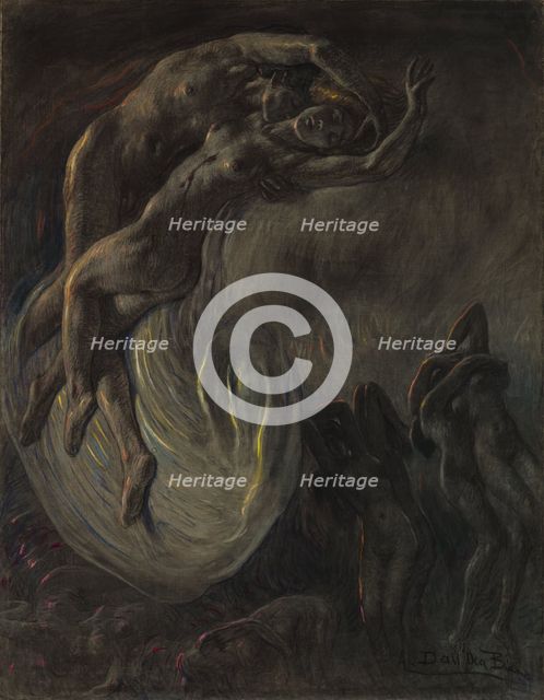 Paolo and Francesc(The Damned), 1925-1941. Creator: Dall'Oca Bianca, Angelo (1858-1942).
