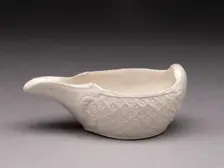 Pap Boat, Staffordshire, 1750/59. Creator: Staffordshire Potteries