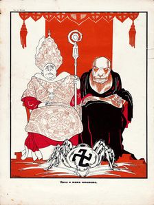 Papa and Mama: Fascist , Early 1930s. Creator: Moor, Dmitri Stachievich (1883-1946)