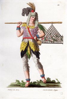 Papageno in Mozart's The Magic Flute, 1816. Creator: Anonymous