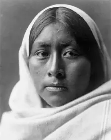 Papago girl, c1907. Creator: Edward Sheriff Curtis