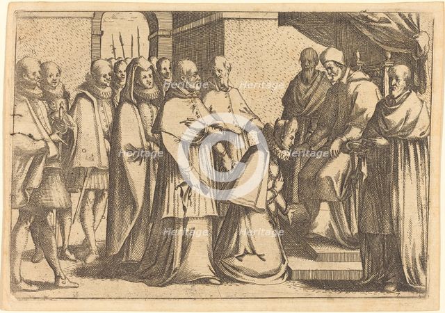 Papal Audience, 1612. Creator: Jacques Callot.