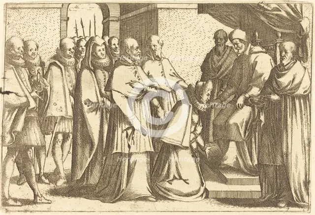 Papal Audience, 1612. Creator: Jacques Callot.