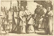 Papal Audience, 1612. Creator: Jacques Callot