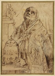 Papal Saint, n.d. Creator: Giovanni Antonio Burrini