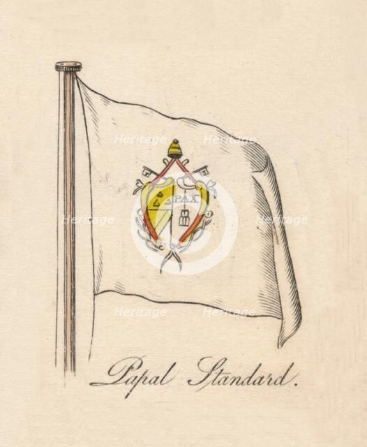 'Papal Standard', 1838. Artist: Unknown.