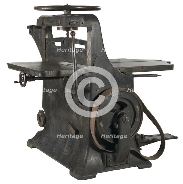 Paper cutter from The Baltimore Afro American Newspaper, 1900-1920. Creator: Chandler & Price.