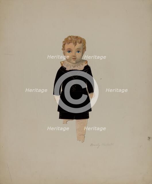 Paper Doll (Boy), c. 1937. Creator: Beverly Chichester.
