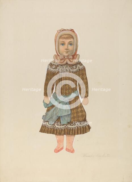 Paper Doll, c. 1937. Creator: Beverly Chichester.