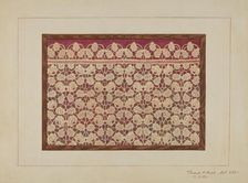 Paper Fire Grate Cover, c. 1937. Creator: Vincent P. Rosel