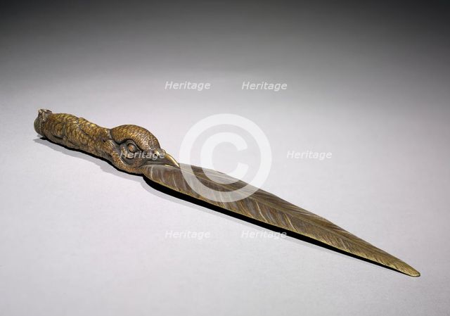 Paper Knife, 1800s. Creator: Jules Pierre Moigniez (French, 1835-1894).