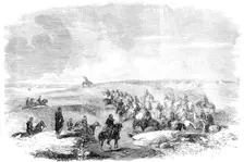 Paper Hunt - the Find - before Sebastopol - sketched by J. A. Crowe, 1856. Creator: J. A. Crowe