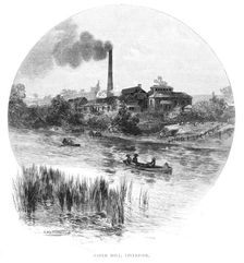 Paper Mill, Liverpool, New South Wales, Australia, 1886.Artist: Albert Henry Fullwood