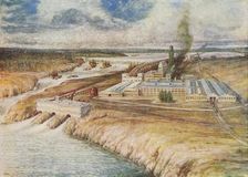 Paper Mills, Newfoundland 1924. Artist: Lowther, C.G