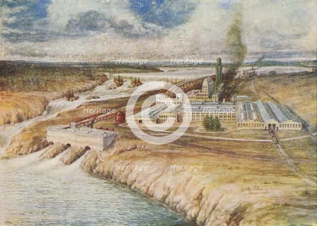 'Paper Mills, Newfoundland', 1924. Artist: Lowther, C.G.