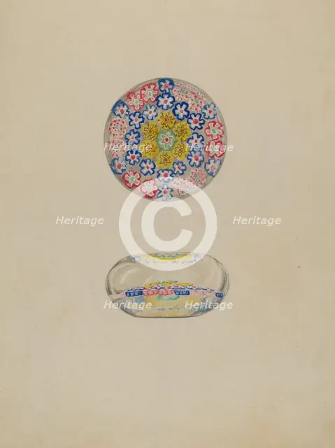 Paper Weight, c. 1936. Creator: Vincent Murphy.