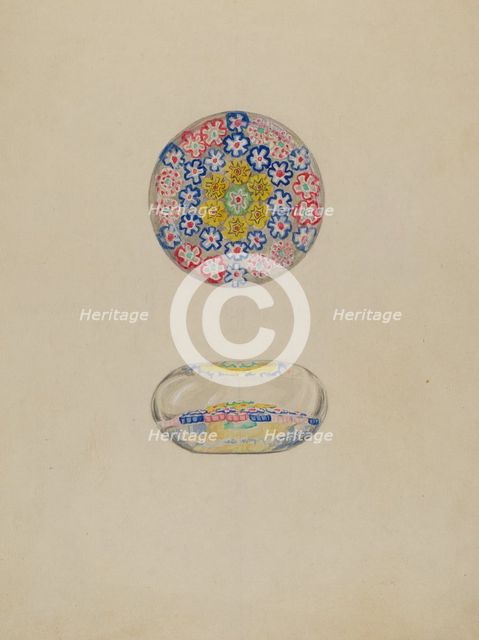 Paper Weight, c. 1936. Creator: Vincent Murphy.