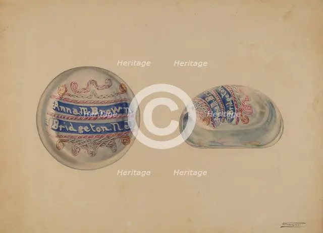 Paper Weight, c. 1937. Creator: Frank Fumagalli.