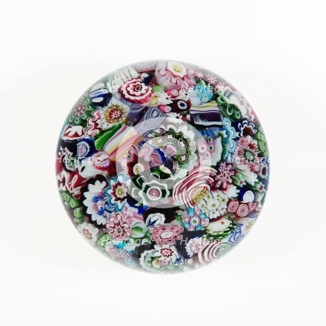 Paperweight, Clichy, 1845/70. Creator: Clichy Glassworks.