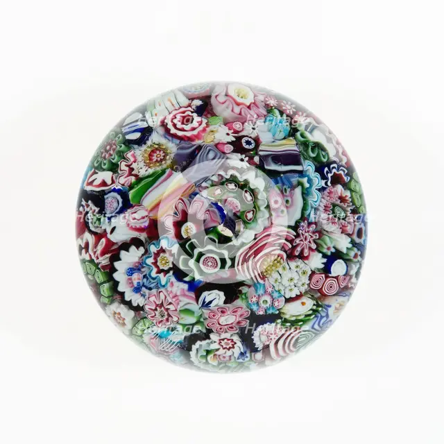 Paperweight, Clichy, 1845/70. Creator: Clichy Glassworks.