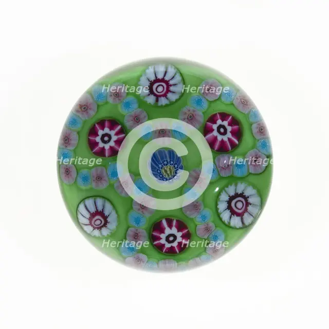 Paperweight, Clichy, 19th century. Creator: Clichy Glassworks.