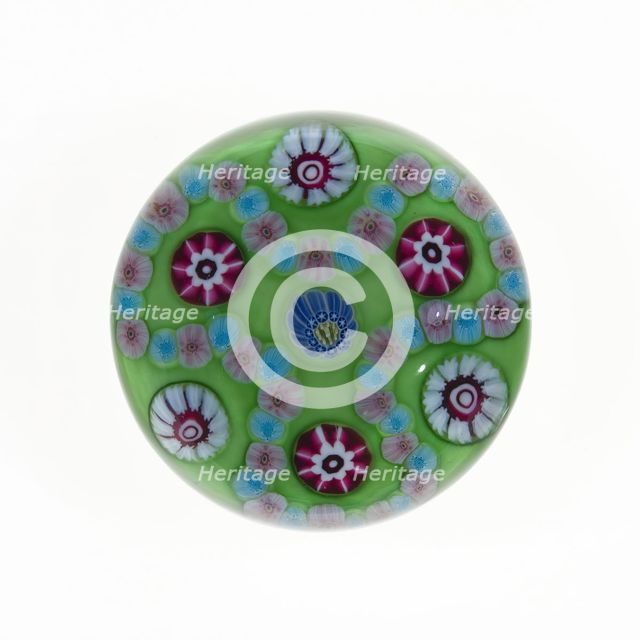Paperweight, Clichy, 19th century. Creator: Clichy Glassworks.