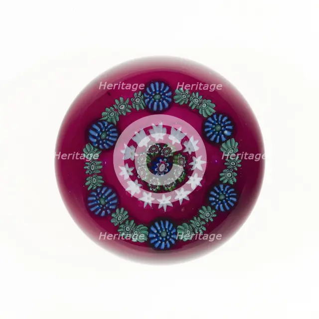 Paperweight, Clichy, 19th century. Creator: Clichy Glassworks.