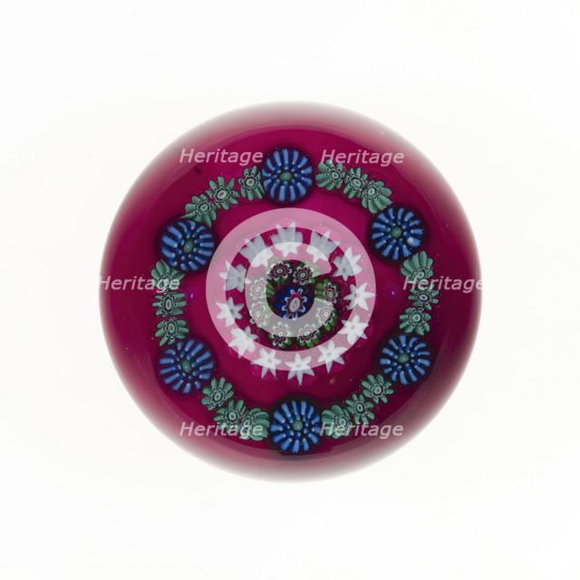 Paperweight, Clichy, 19th century. Creator: Clichy Glassworks.