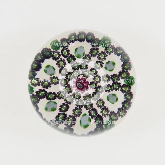 Paperweight, Clichy, 19th century. Creator: Clichy Glassworks.