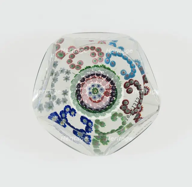 Paperweight, Clichy, 19th century. Creator: Clichy Glassworks.