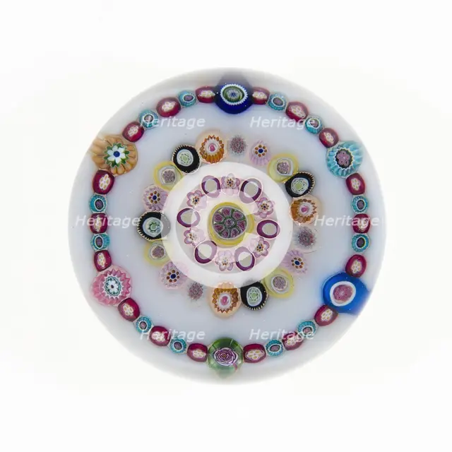 Paperweight, Clichy, 19th century. Creator: Clichy Glassworks.