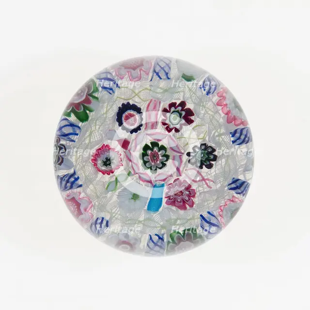 Paperweight, Clichy, 19th century. Creator: Clichy Glassworks.