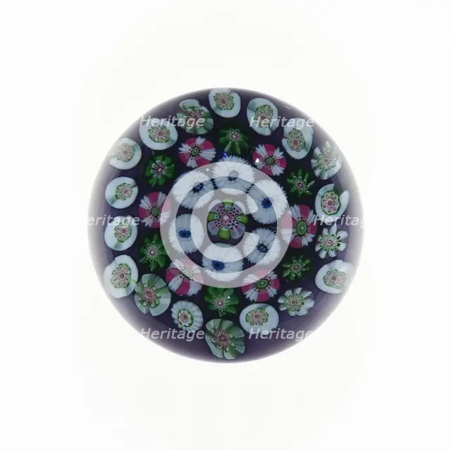 Paperweight, Clichy, 19th century. Creator: Clichy Glassworks.