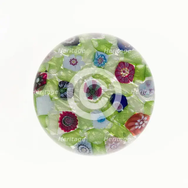 Paperweight, Clichy, 19th century. Creator: Clichy Glassworks.