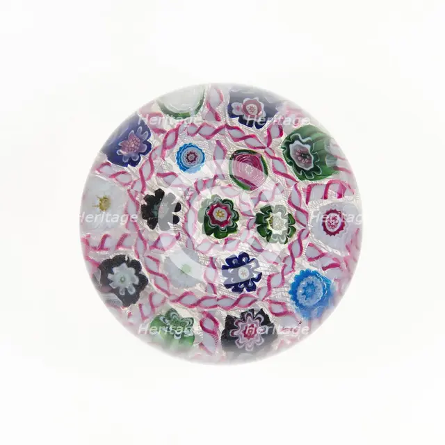 Paperweight, Clichy, 19th century. Creator: Clichy Glassworks.