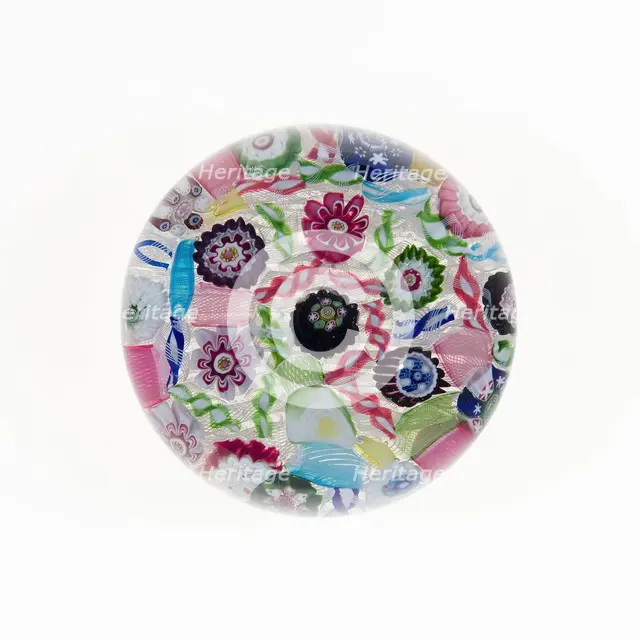 Paperweight, Clichy, 19th century. Creator: Clichy Glassworks.