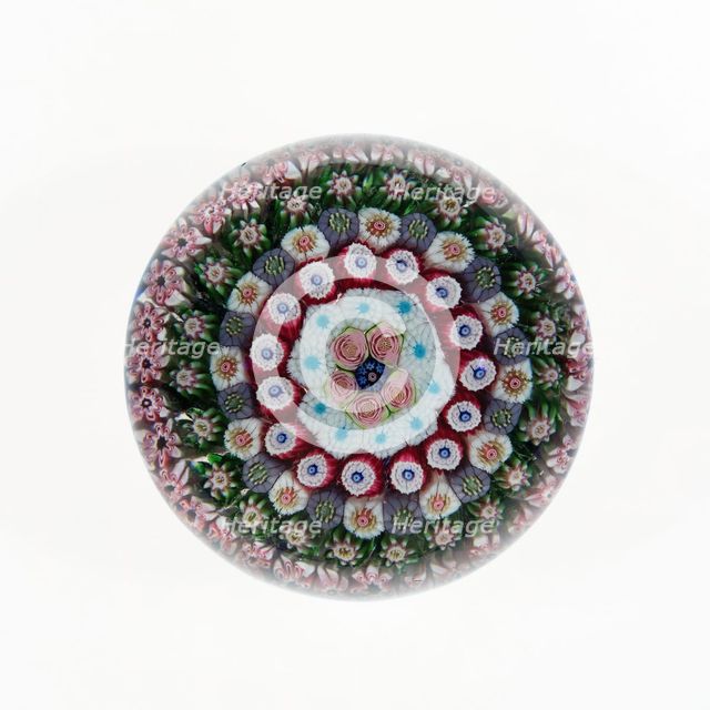 Paperweight, Clichy, 19th century. Creator: Clichy Glassworks.