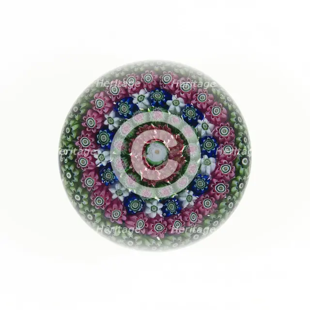 Paperweight, Clichy, 19th century. Creator: Clichy Glassworks.