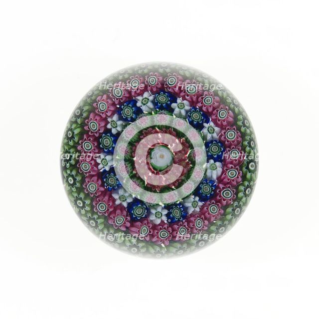 Paperweight, Clichy, 19th century. Creator: Clichy Glassworks.
