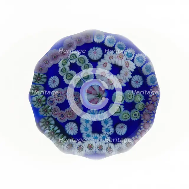 Paperweight, Clichy, 19th century. Creator: Clichy Glassworks.