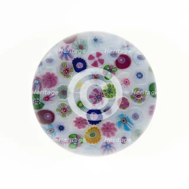 Paperweight, Clichy, 19th century. Creator: Clichy Glassworks.