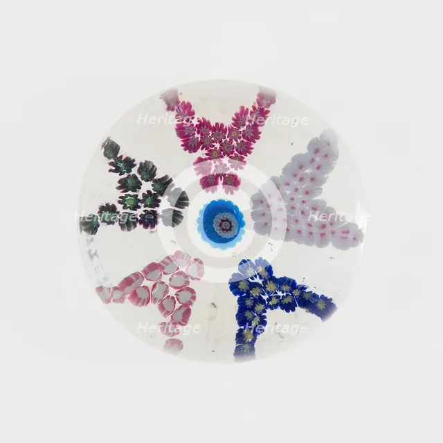 Paperweight, Clichy, 19th century. Creator: Clichy Glassworks.
